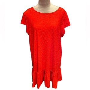 Rhythm & Rose Red Eyelet Dress